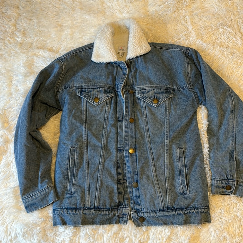 Sisstrevolution Sherpa Denim Jacket XS